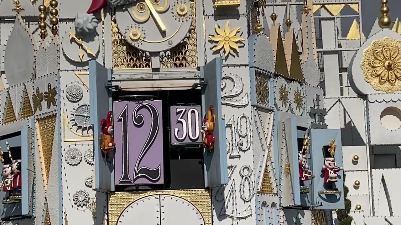 (Old 2021 video) It's A Small World Holiday Clock Parade Rare Catch YouTube