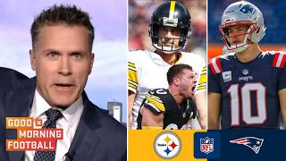 GMFB | Kyle Brandt makes BOLD-prediction for Steelers vs. Patriots: Aaron Rodgers or Drake Maye