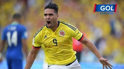 Increíble gol de Falcao vs Brasil (Colombia 1-1 Brasil) Eliminatorias Rusia 2018
