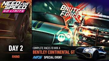 NFS No Limits | Day 2 (Rhino) Bentley Continental GT