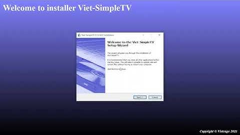 Hướng dẫn cài đặt viet simple tv