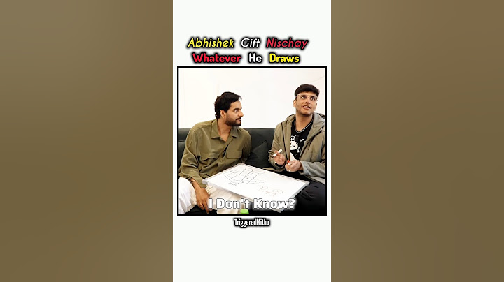 Abhishek Gift Nischay Whatever He Draw || #triggeredinsaan  #fukrainsaan  #shorts