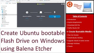 create ubuntu bootable flash drive with balena etcher on windows - ubuntu installation tutorial # 05