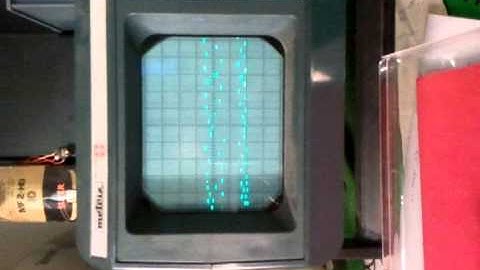 Analog simulation of the logistic map