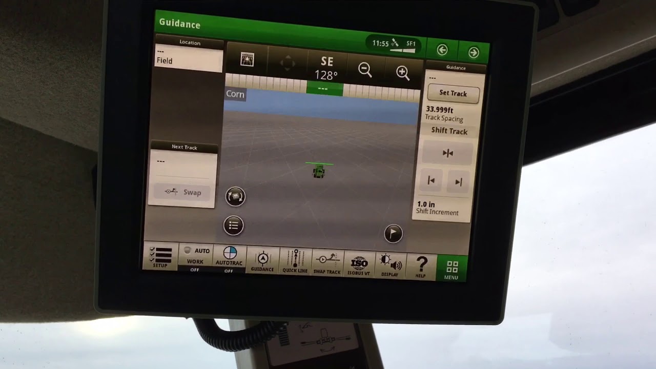 John Deere 4240 Display Simple Guidance Line Tutorial YouTube