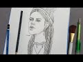 #draw #drawing #رسم رسم بورتريه بقلم رصاص | How to draw portrait with pencil