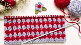     Easy Knitting Pattern for Beginners | Beautiful Two Color Design 