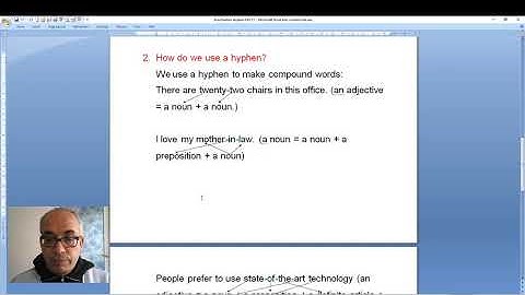 Punctuation Hyphen Part 11