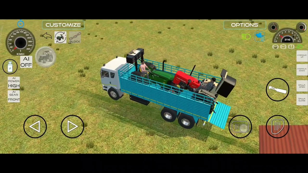 Swaraj 855 & John Deere 50 Loaded on Truck and Parked in Our Garage 🚛🚜#video #viral #trending 