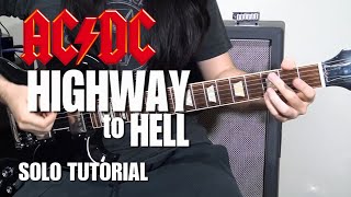 Learn The Solo | Highway To Hell | AC/DC | Main Solo and Outro | Guitar Tutorial