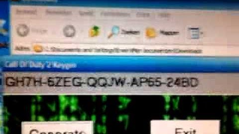 call of duty 2 key code