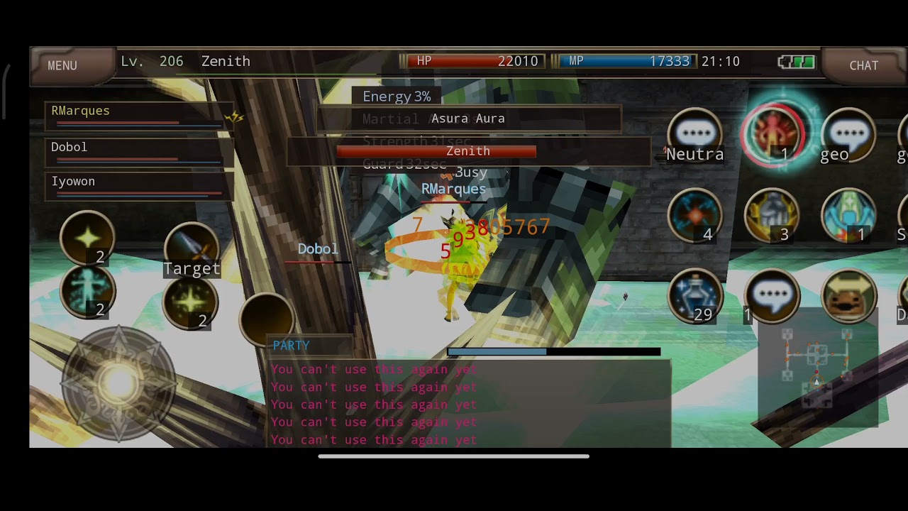 Iruna online monk geo(my equips and stats for levelling) YouTube