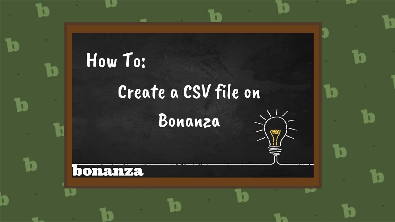 How to Create a Simple CSV File on Bonanza