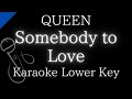 【Karaoke Instrumental】Somebody to Love / QUEEN【Lower Key】