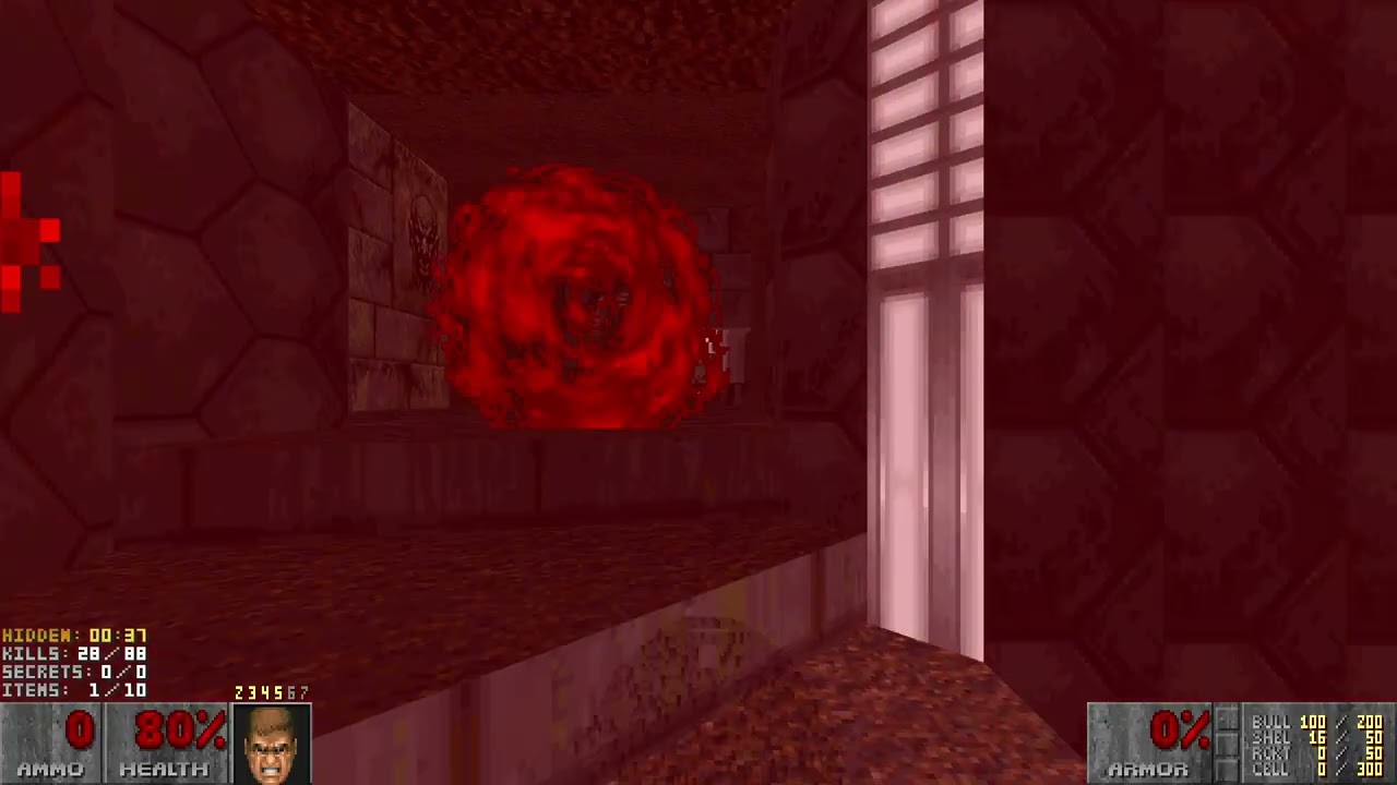 Doom - WADODETH.WAD (Дэн Кормак) с 10-кратным модификатором