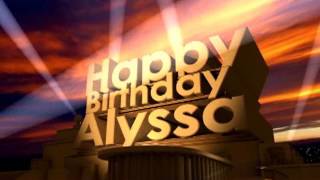 Happy Birthday Alyssa