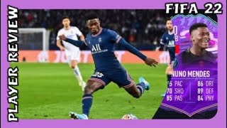 Nuno Mendes Fut Birthday 90 PLAYER REVIEW FIFA 22 Ultimate Team