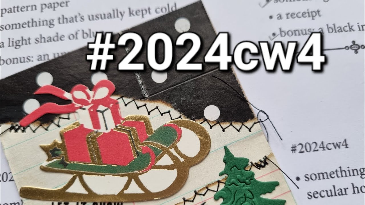 #2024cw4 2024 Margarete Miller collage challenge week 4 - YouTube