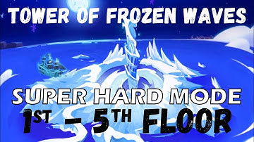 (70 Fragment Super Hard Mode) Tower of Frozen Waves 1st-5th Floor - Cookie Run: OvenBreak