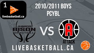 PCYBL - 2010 Junior Bison Boys vs 2011 Attack Boys