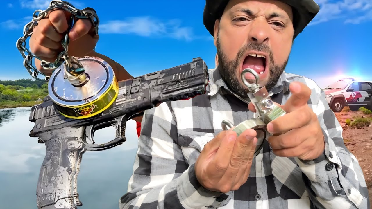 VEJA OQUE ELE ENCONTROU DEBAIXO DA PONTE COM SUPER IMÃ MAGNÉTICO 🧲