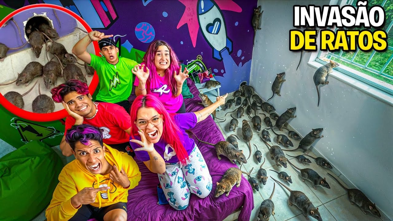 O QUARTO DA KATLEN FOI INFESTADO POR RATOS *Ela desmaiou !