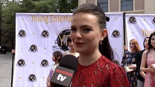 Chiara Aurelia Interview 2019 Young Entertainer Awards Red Carpet