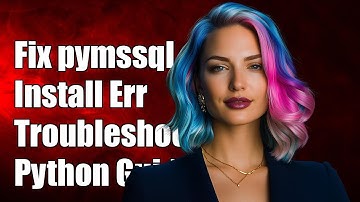 Fixing pymssql Installation Errors: Troubleshooting Guide for Python Users