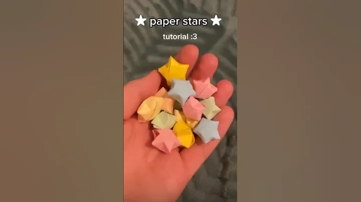Paper stars tutorial :) #asthetic #art #tutorial #shorts