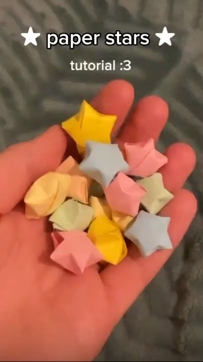 Paper stars tutorial :) #asthetic #art #tutorial #shorts