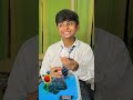 siyam made a ball with paper