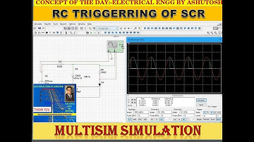 RC FIRING OF SCR IN MULTISIM | RC TRIGGERING OF SCR | #MULTISIMSIMULATION |