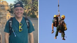 Family of missing hiker describes daring rescue to save him