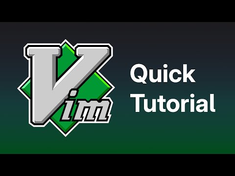 Vim — Quick Tutorial