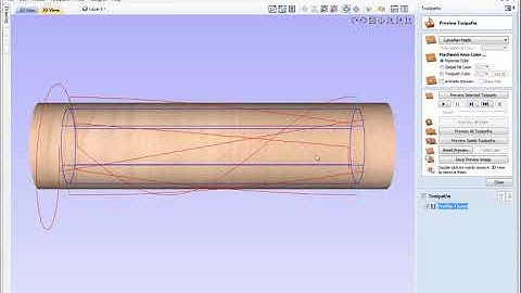 Rotary Machining Creating a Fluted Column