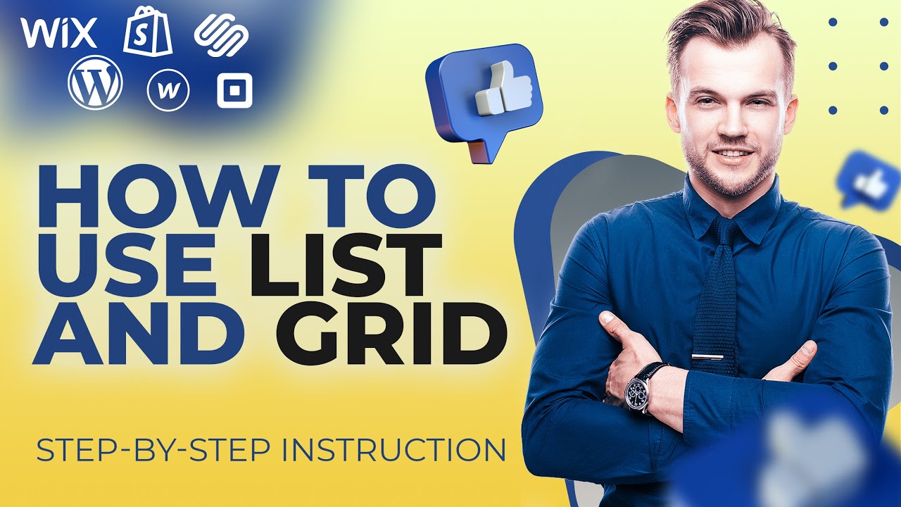 HOW TO СREATE WEBSITE? / How to use list and grids on WIX.СOM / Step By Step Tutorial For Beginners