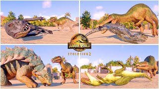 Grim the Baryonyx VS All Dinosaurs Killing Animations 🦖 Jurassic World Evolution 2 Camp Cretaceous