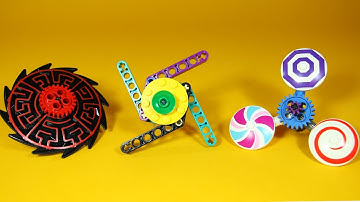 How to Build 4 LEGO Fidget Spinners | DIY Fidget Spinner