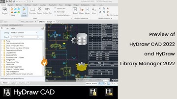 Preview of HyDraw CAD 2022 and HyDraw Library Manager 2022