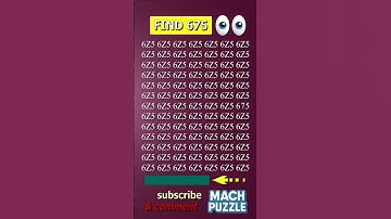 Find 675 where? | Brain Teaser IQ Test #shorts #different #puzzles #opticalillusion #quiz