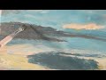 Acrylic Painting Tutorial for Beginners: Part 4 of a Sky #acrylicpaintingtutorial #acryliclandscape