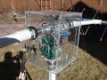 Amateur radio satellite azimuthelevation rotator in action