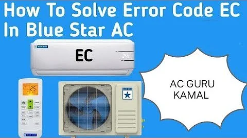 Blue star inverter AC Error code EC।। How to solve error EC
