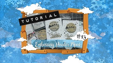 CRaFTi Tutorial #13 - Embossing Powder Moon :D