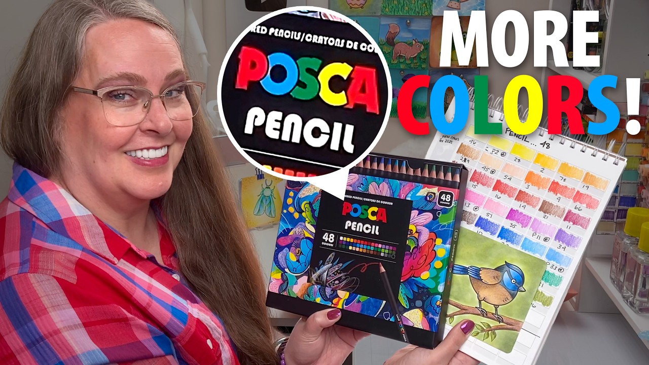 New POSCA Colors! [See the new POSCA colored pencil colors]