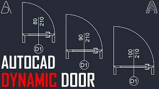 Create Your Dynamic Door  AutoCAD