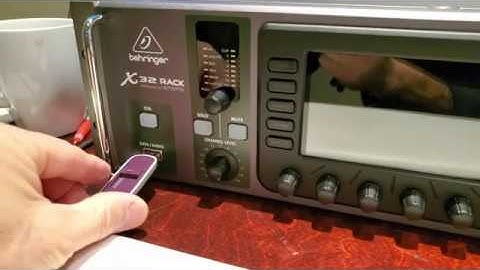 Updating firmware for Behringer X32 Rack Mixer