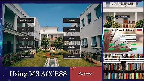 Full School Database Management System Using MS ACCESS