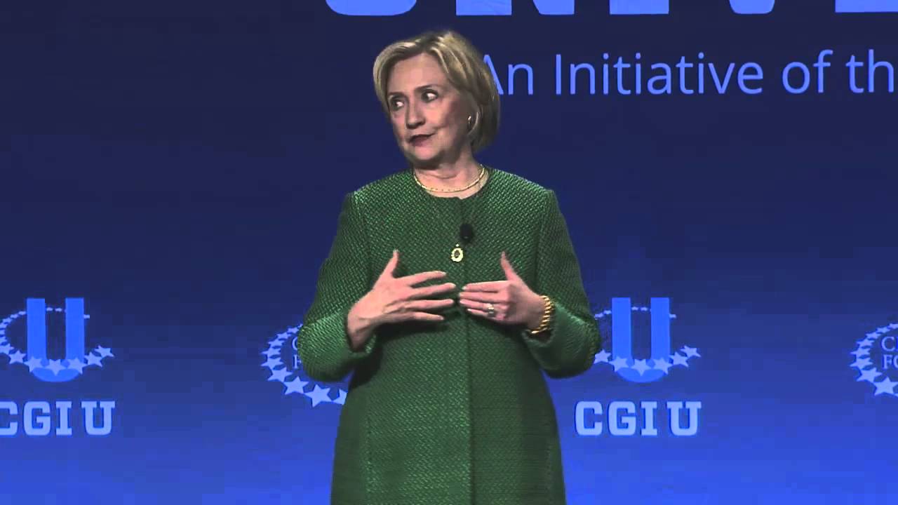 Chelsea Clinton And Secretary Hillary Clinton Annouce The No Ceilings Report Cgi U 2015
