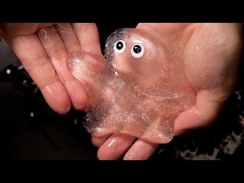 [ASMR] Scooped up! Water slime 💧 (subtitles, jiggly, summary)
